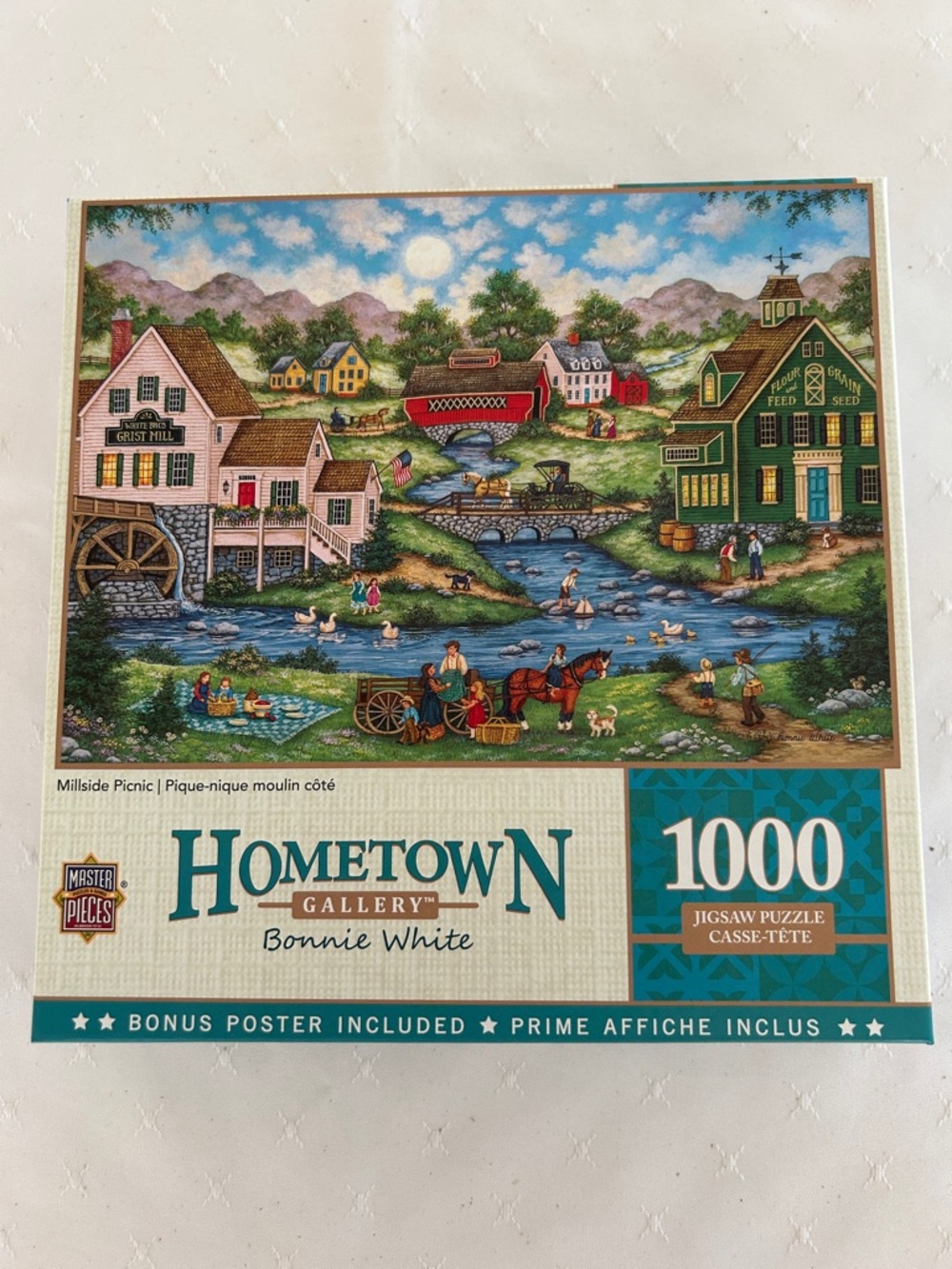 "Millside Picnic" 1000-Piece Master Pieces Jigsaw Puzzle - Bonnie White
